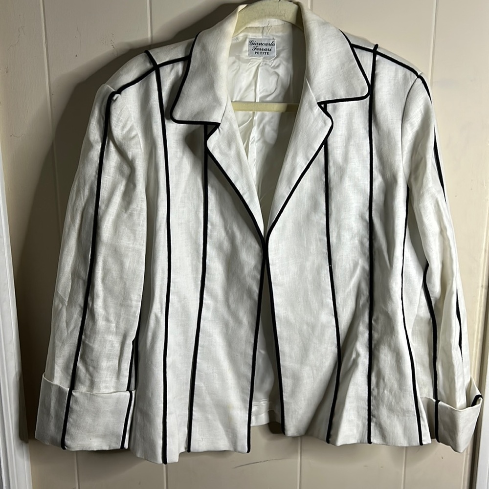Giancarlo Ferrari Petite Linen Jacket